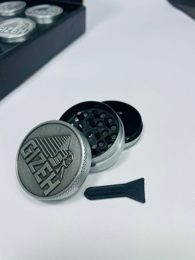 Gizeh Full metal 3parça Tutun Parçalıyıcı- Orjinal Ürün//40mm