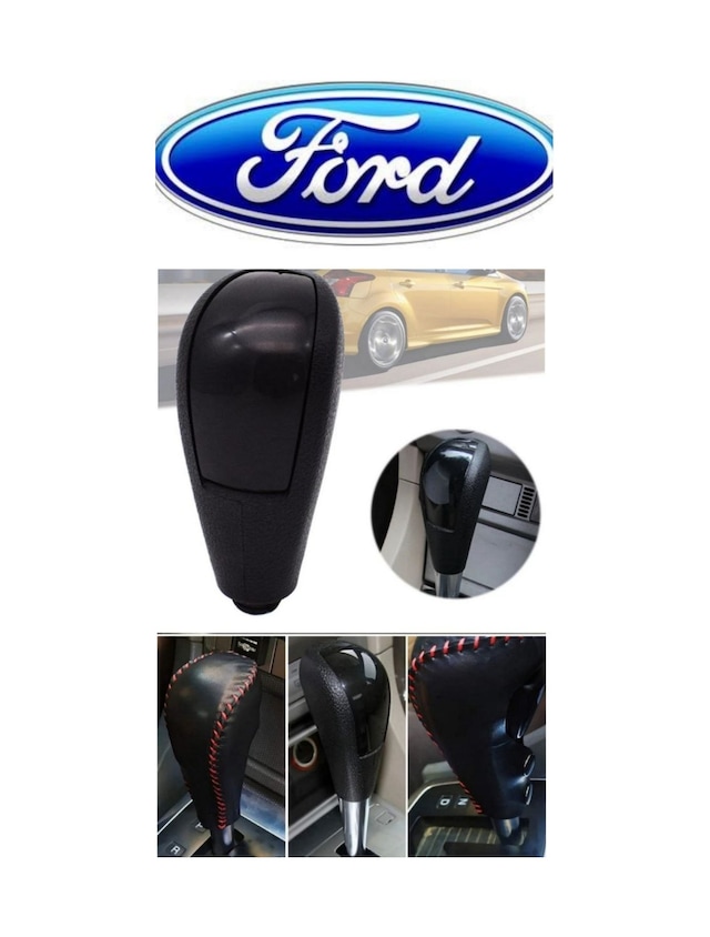 Ford Otomatik Vites Topuzu Kılıfı El Yapımı Hakiki Deri .