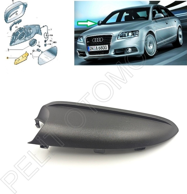 Audi A6 Ayna Alt Kapağı Sağ 8t0858524 01c 2008-2016