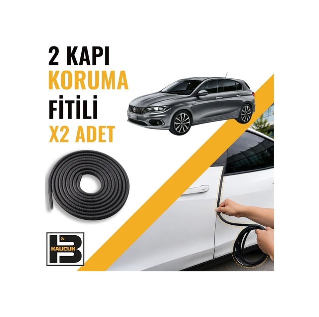 Fiat Egea Hatchback Kapı Koruma Fitili-iki Kapı-siyah-bm1261