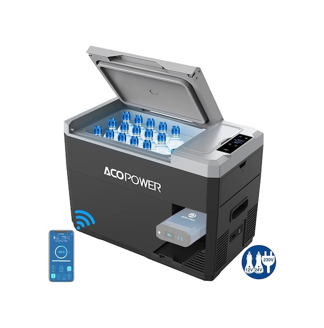 Acopower V28 12/24/220volt 28litre Kompresörlü Outdoor Oto Buzdolabı Akü Dahil Değildir