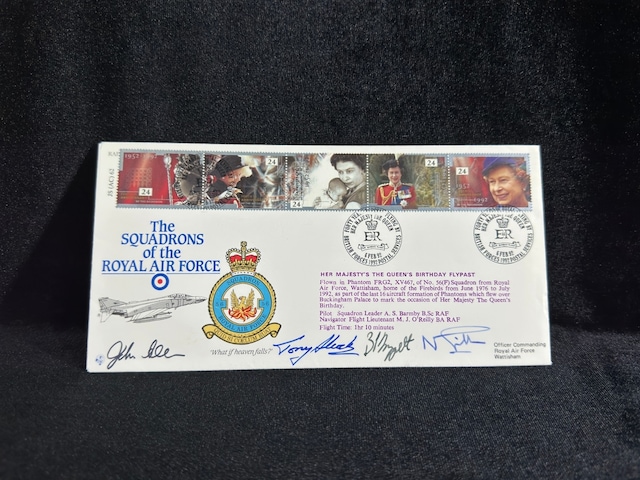 İngiltere Kraliyet Hava Kuvvetleri Filoları İlk Gün Zarfı 1992 The Squadrons Of The Royal Air Force Fdc Islak İmzalı Limited