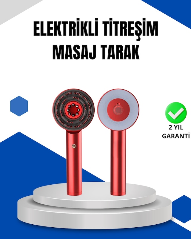 Mikro Akım Teknolojili Elektrikli Saç Masaj Fırçası Yağ Uygulamalı Diğer