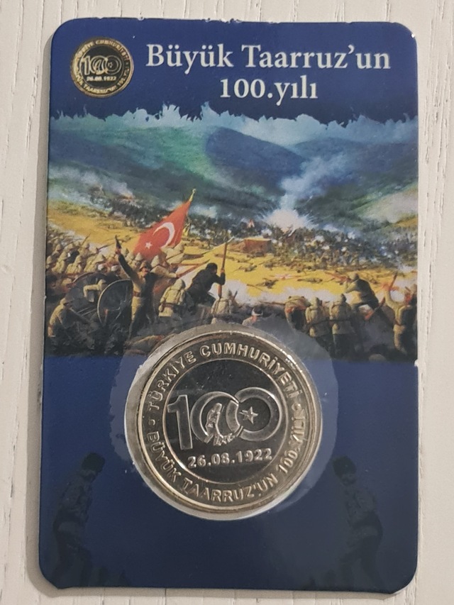 Edi Antik Büyük Tarruzun 100.yılı Madeni 1 Lira Kutusunda Çil. Koleksiyonlu