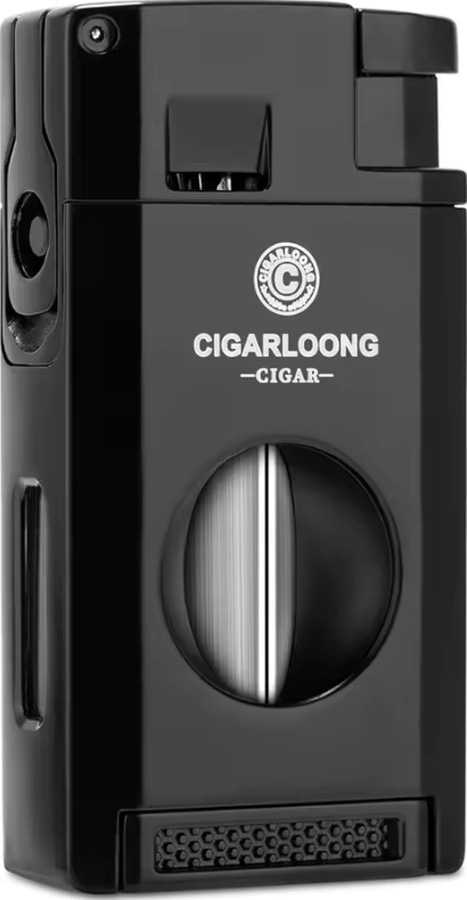 Çift Torch Pürmüz Partagas Serie P No:2 Özel Üretim Dahili Delici & V Kesici Metal Puro Çakmağı - Tr7919