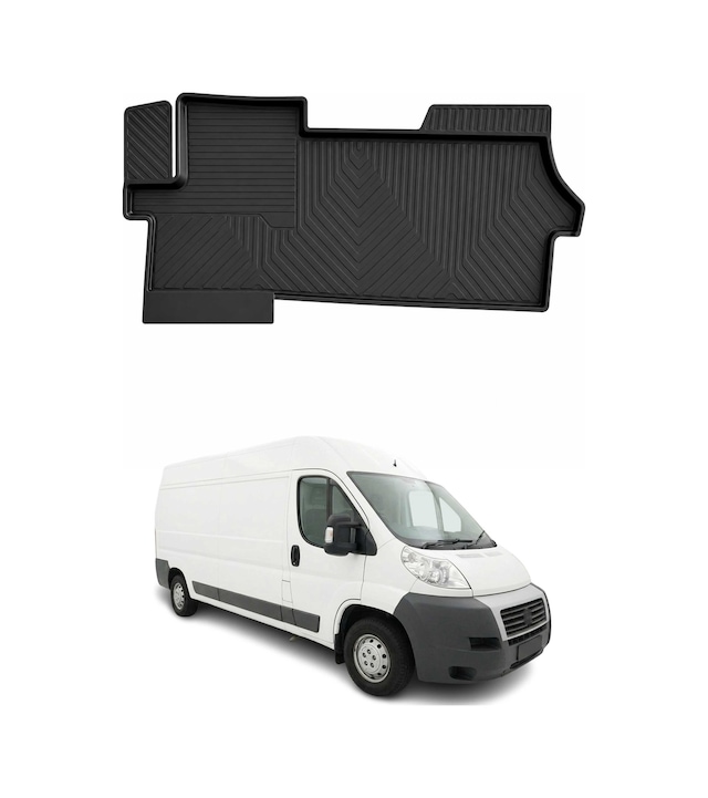Peugeot Boxer 2007-2026 Uyumlu 4d Ön Havuzlu Paspas Kauçuk Siyah 1 Parça