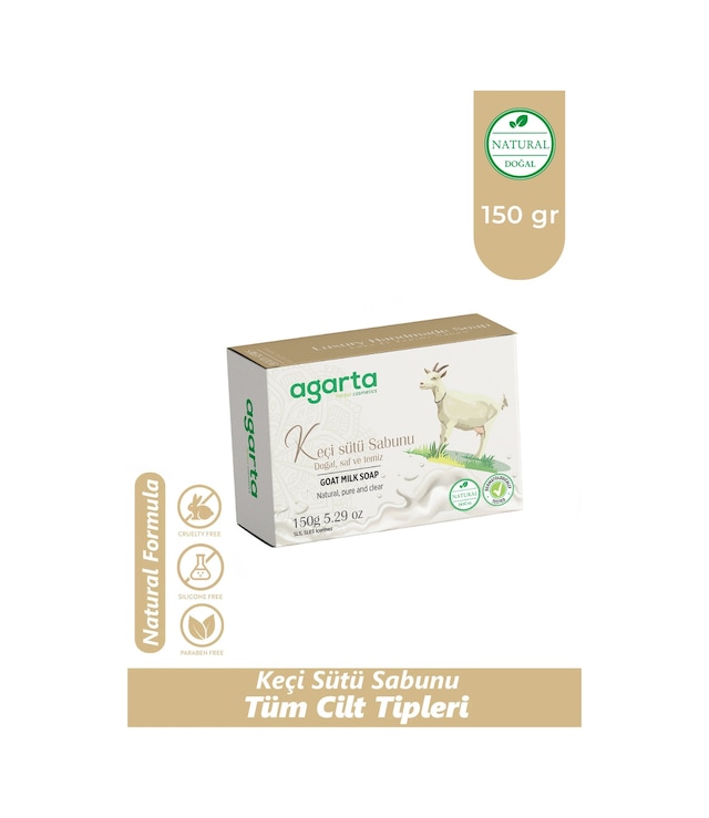Agarta Doğal El Yapımı Keçi Sütü Sabunu 150 GR