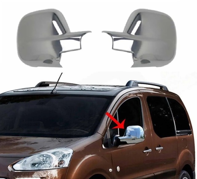 Citroen Berlingo 2012 Ve Üzeri Krom Ayna Kapağı 2 Parça Abs