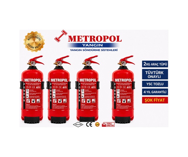 2 Kg Yangın Tüpü Tozlu Kkt Abc Ruhsata Uygun Tse-hyb Ce Belgeli 4 Yıl li - 900688020
