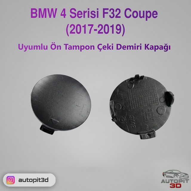 Bmw 4 Serisi F32 Coupe 2017-2019 Uyumlu Ön Tampon Çeki Demiri Kapağı