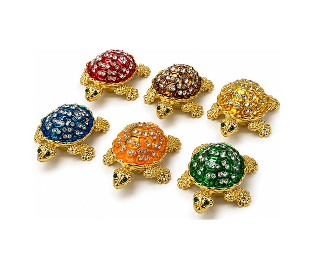 1 Adet Taşlı Kaplumbağa Figür Dekoratif Biblo, Masaüstü Süs Ve Aksesuar, Ev Ve Ofis Dekorasyon İçin Turtle Figurine Bejeweled Turtle