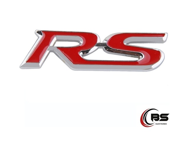 Space Rs Bagaj Logosu Paslanmaz Krom Kaplama Metal Arma