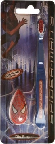 Vepa Spiderman Klik-Klak Kapak Büyük Diş Fırçası 3'lü