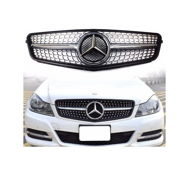 Mercedes W204 Diamond Amg Ön Panjur Izgara Seti 2007 -2012