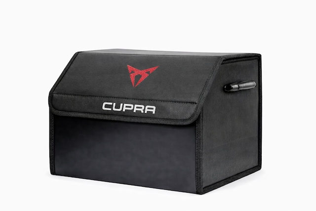 Cupra Marka Logolu Oto Bagaj Organizer Çanta Oto Bagaj Çantası 2 Bölmeli Suni Deri 48 Cm X 31 Cm X 29 Cm