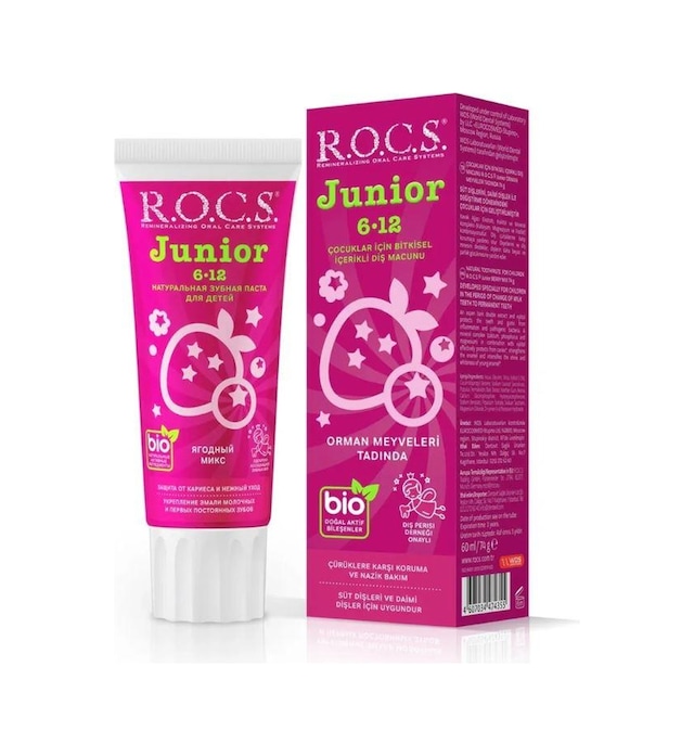 Rocs Junior 6-12 Yaş Diş Macunu Orman Meyveleri Tadında 60 Ml