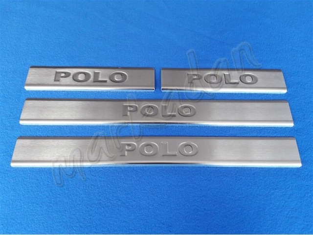 Vw Polo Krom Kapı Eşiği 2009-2017 4 Parça Paslanmaz Çelik N11.171