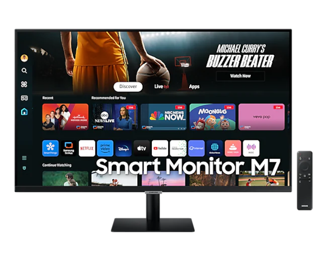 Samsung M7 LS32DM702UUXUF 32" 4 MS 60 Hz 4K Ultra HD Akıllı VA LED Monitör