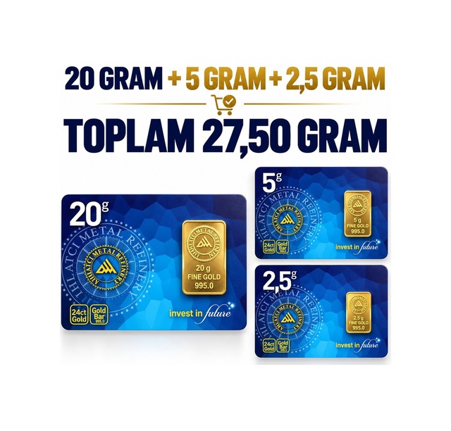 Ahlatcı Kuyumculuk 24 Ayar-27.5 Gram Külçe Altın