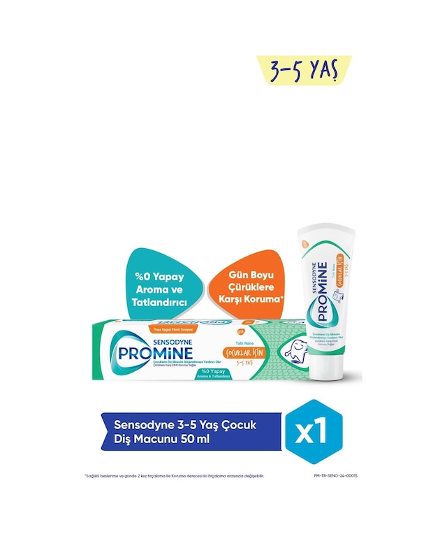 Sensodyne Promine 3-5 Yaş Çocuk Diş Macunu 50 ML