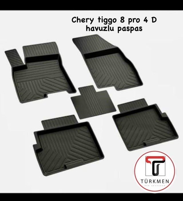 Türkmen Chery Tiggo 8 Pro Araca Özel 4d Havuzlu Paspas