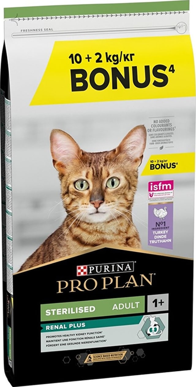 Purina Pro Plan Sterilised Hindi Etli Kısırlaştırılmış Yetişkin Kedi Maması 10 + 2 KG