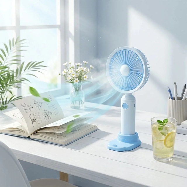 Ers 3 Kademeli Masaüstü Fan Telefon Tutuculu Özellikli Standlı Elde Taşınabilir Mini Fan Ekl29