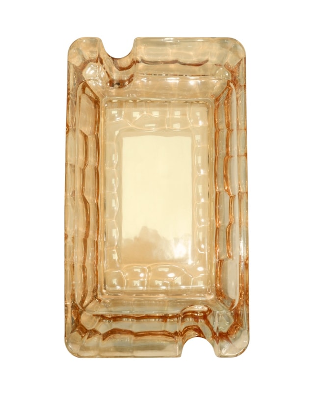Premiumquality Gold Şeffaf Kristal Desenli İkili Puro Küllüğü 00000tr9750