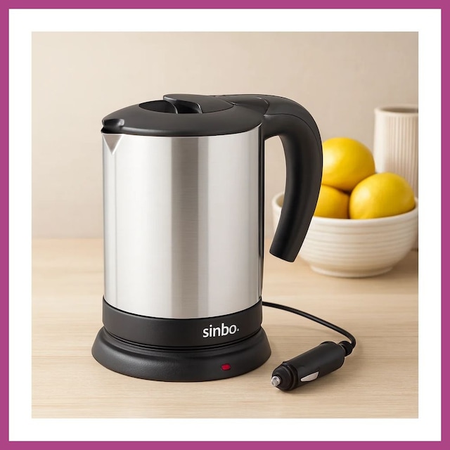 Gees Global Araç İçi Kettle 24v 0.8l Paslanmaz Çelik 200w Gbzs