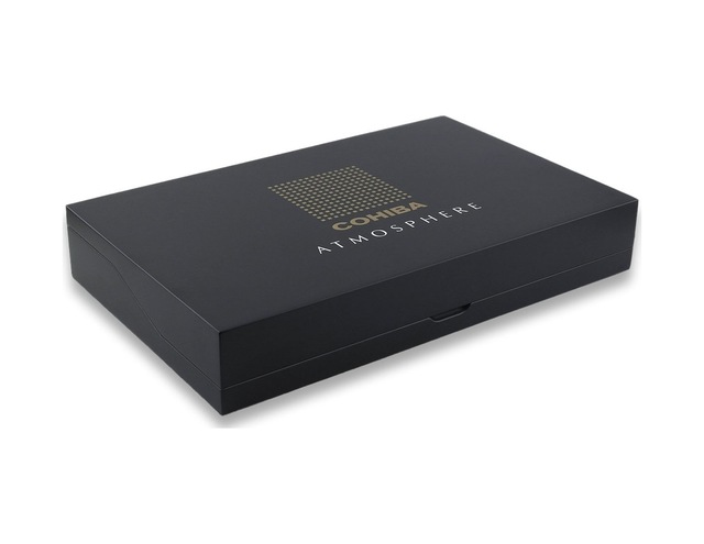 Cohiba Atmosphere Mat Siyah Humidor Puro Kutusu 25's