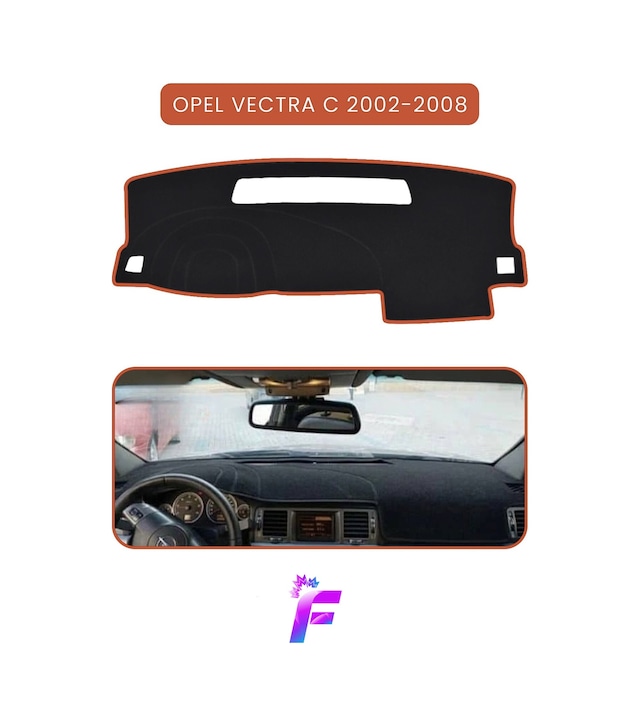 Opel Vectra C 2002-2008 Uyumlu Torpido Örtüsü Araca Özel Üretim Kolay Montaj Koruma T64 Torpido Halısı