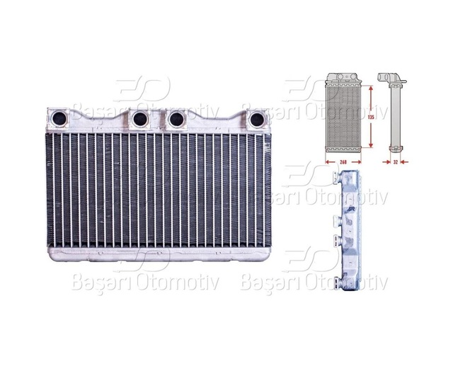 Bmw E38 7 725 Tds 728 I 730 D 740 D 750 I 94 Kalorıfer Radyatoru Brazıng 135x268 Mm 8373175