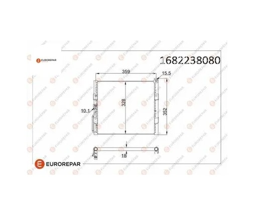 Erp Klima Radyatörü Honda Cıvıc Vı Ma,mb V Ej Crx Iıı Eh,eg Eurorepar 1682238080