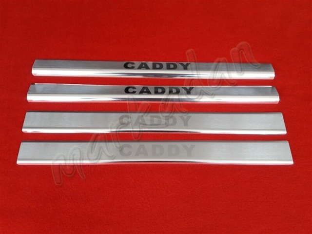 Markadan VW Caddy Krom Kapı Eşiği 2015-2020 4 Parça Paslanmaz Çel