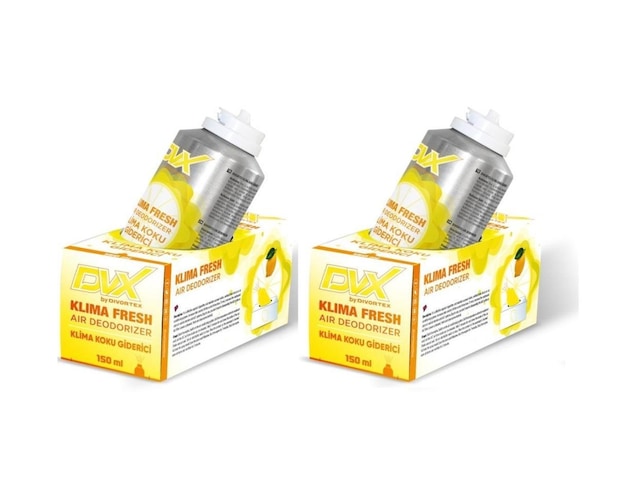 Divortex Klima Fresh - Temizleyici Klima Bombası Limon 2 x 150 ML