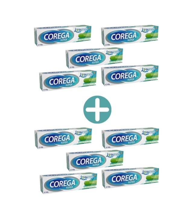Corega Süper Protez Yapıştırıcı Krem 10 x 40 G