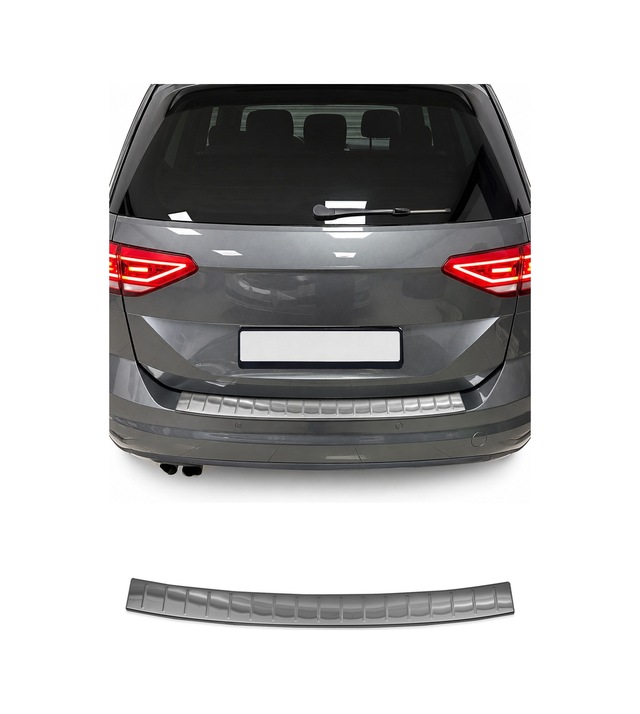 Vw Touran Iı 2015-2026 Uyumlu Krom Arka Tampon Eşiği Paslanmaz Çelik