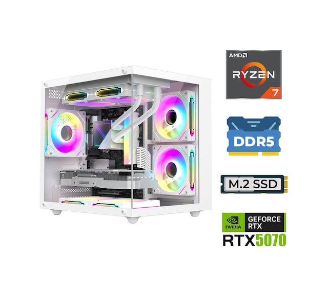 Xaser Elite X170 R7-7800X3D 16 GB 1 TB SSD 12 GB RTX5070 Masaüstü Oyuncu Bilgisayarı