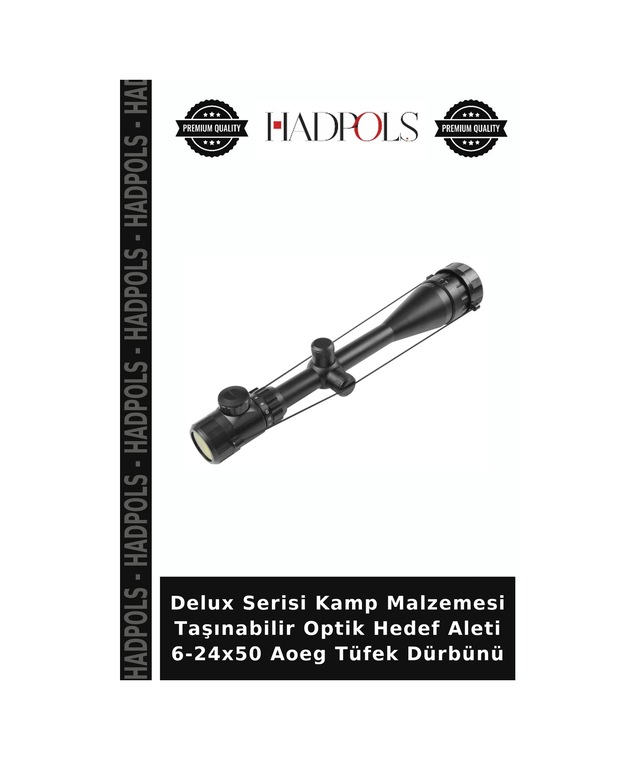 Delux Serisi Kamp Malzemesi Taşınabilir Optik Hedef Aleti 6-24x50 Aoeg Dürbünü