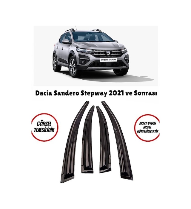 Dacia Sandero Stepway Cam Rüzgarlığı 2021 Ve Sonrası