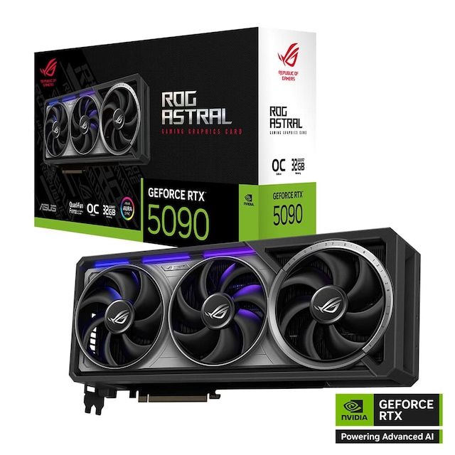 Asus Rog Astral GeForce RTX 5090 Gaming OC 32GB GDDR7 512Bit DLSS 4 Ekran Kartı