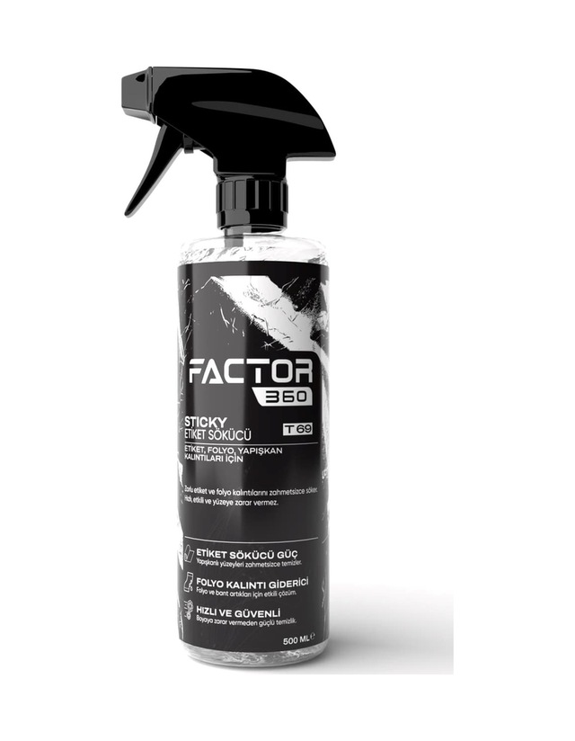Factor360 Sticky Etiket Folyo Sökücü 500 Ml