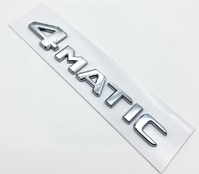 4 Matic Bagaj Yazısı Abs Krom Renk Universal 4matic Bagaj Yazısı