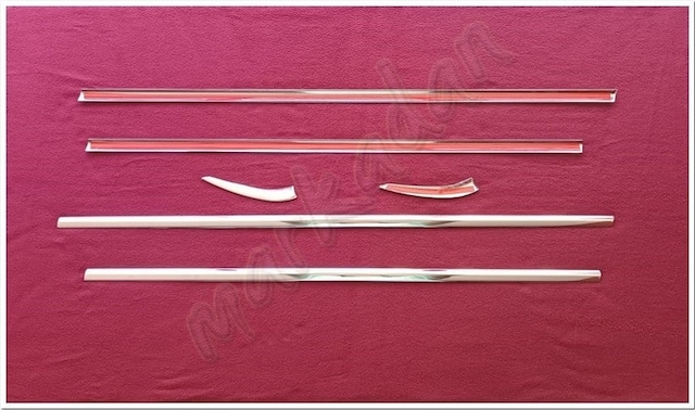 Db Chrome Peugeot 301 Cam Çıtası Nikelajı 2012-2020 6 Parça P.çelik