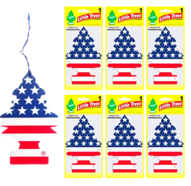 Little Trees Amerikan Bayraklı Vanilla Pride Oto Kokusu 6 Adet