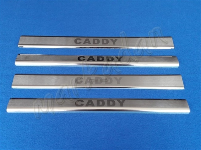 Vw Caddy Krom Kapı Eşiği 2004-2014 4 Parça Paslanmaz Çelik