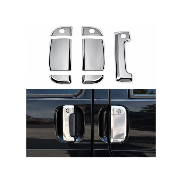 Vw T4 Transporter Krom Kapı Kolu 1998-2003 7prç Paslanmaz Çelik Vwt4transkkt7prç00000001