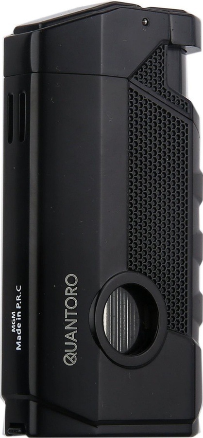 Quantoro 3 Torch Pürmüz Siyah Metal Puro Çakmağı - Trz1042