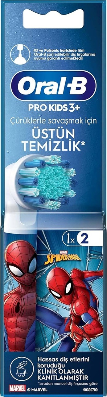 Oral-b Çocuk İçin Spiderman Şarjlı Diş Fırçası Yedek Başlığı 2 Ad