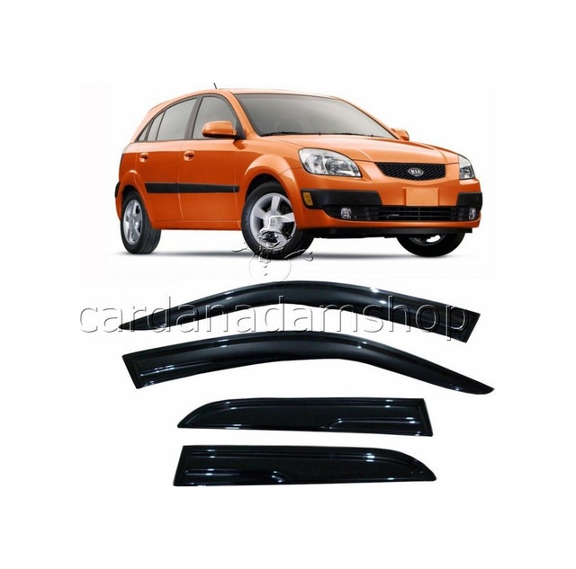 Kia Rio Cam Rüzgarlığı 2006-2011 Hb Kasa Uyumlu 4 Parça